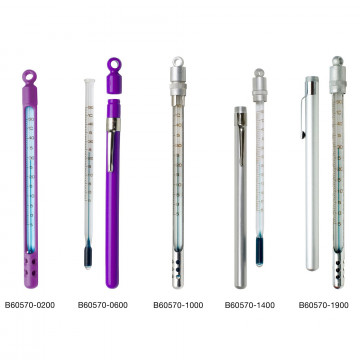 Bel-Art, H-B Enviro-Safe Liquid-In-Glass Pocket Laboratory Thermometer; 20 to 120F, Window Plastic Case, Environmentally Friendly