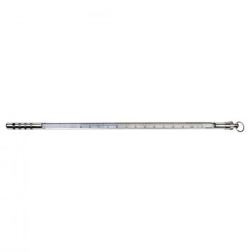 Bel-Art H-B DURAC Plus Armored Liquid-In-Glass Laboratory Thermometer; -20 to 150C, 76mm Immersion, Organic Liquid Fill