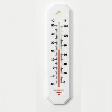 Bel-Art H-B DURAC Liquid-In-Glass Wall Thermometer; -20 to 50C (0 to 120F), Organic Liquid Fill