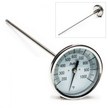 Surface Dial Lab Thermometer, 0 to 500F