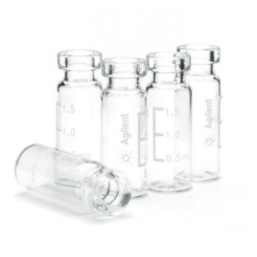 Agilent Vial, crimp top, 2 mL, clear. Vial size: 12 x 32 mm (11 mm cap), 100pcs x 10pack Agilent Vial, crimp top, 2 mL, clear. Vial size: 12 x 32 mm (11 mm cap), 100pcs x 10pack