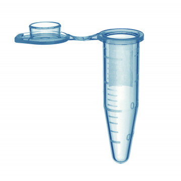 Labcon 1.5 mL SuperClear® Microcentrifuge Tubes with Extra Large Attached Caps, Blue, in Resealable Bags (500pcs x 10 packs)