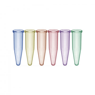 Labcon 1.7 mL SuperClear® Microcentrifuge Tubes without Caps, Assorted Colors, in Resealable Bags (500pcs x 10 packs)