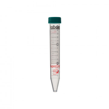 Labcon 15 mL SuperClear® Centrifuge Tubes, 25 per Rack, Sterile (25pcs x 2 racks x 10 packs)