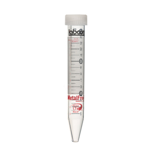 Labcon 15 mL MetalFree™ Centrifuge Tubes with Flat Caps, 50 per Bag, Sterile (50pcs x 10 bags) Labcon 15 mL MetalFree™ Centrifuge Tubes with Flat Caps, 50 per Bag, Sterile (50pcs x 10 bags)