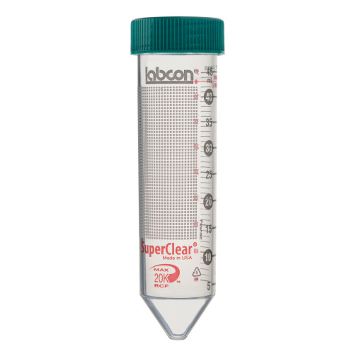 Labcon 50 mL SuperClear® Centrifuge Tubes, 50 per Bag (50pcs x 10 packs) Labcon 50 mL SuperClear® Centrifuge Tubes, 50 per Bag (50pcs x 10 packs)
