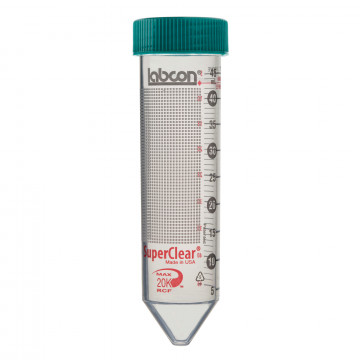 Labcon 50 mL SuperClear® Centrifuge Tubes with Plug Style Caps, 25 per Rack (25pcs x 20 packs)