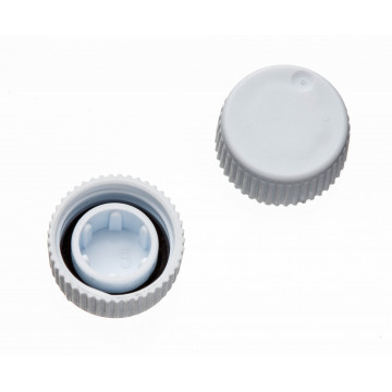 Labcon Screw Caps with O-Rings for SuperClear® microtubes, White Color, in Bags (500pcs x 10 packs)