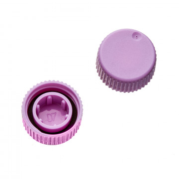 Labcon Screw Caps with O-Rings for SuperClear® microtubes, Purple Color, in Bags (500pcs x 10 packs)