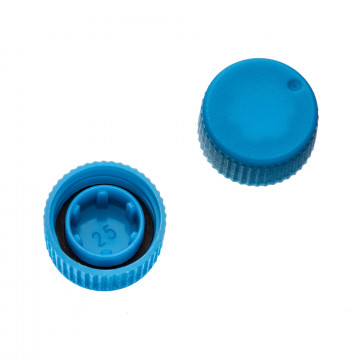 Labcon Screw Caps with O-Rings for SuperClear® microtubes, Blue Color, in Bags (500pcs x 10 packs)