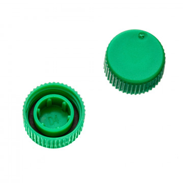 Labcon Screw Caps with O-Rings for SuperClear® microtubes, Green Color, in Bags (500pcs x 10 packs)