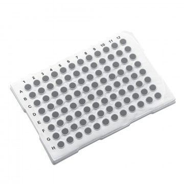 Labcon PurePlus® 0.2 mL 96 Well PCR Plates with Half Skirt for Real Time Thermocyclers, Opaque White (10pcs x 10packs)