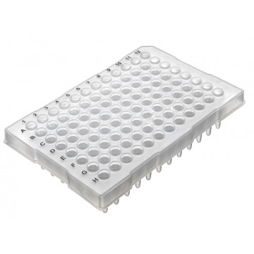 Labcon PurePlus® 0.2 mL 96 Well PCR Plates with Half Skirt for Popular Thermocyclers, Natural Color (10pcs x 10packs)