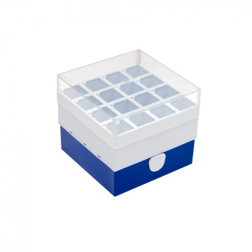 Labcon 16 Place Storage Box for 50 mL Centrifuge Tubes, Autoclavable (2pcs x 1 pack)