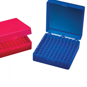 Labcon 100 Place Freezer Storage Box with Attached Lid, Natural Color, Autoclavable (Pack of 5) Labcon 100 Place Freezer Storage Box with Attached Lid, Natural Color, Autoclavable (Pack of 5)