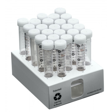 Labcon 15 mL MetalFree® Centrifuge Tubes with Flat Caps, 25 per Rack, Sterile (25pcs x 2 racks x 10 packs)