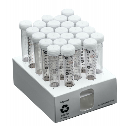 Labcon 50 mL MetalFree™ Centrifuge Tubes with Flat Caps, 25 per Rack, Sterile (25pcs x 20 packs)
