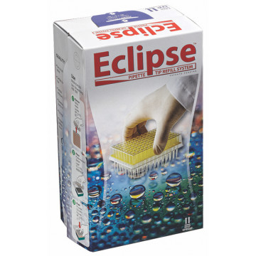 Labcon Eclipse™ 200 uL Beveled Point Yellow Pipet Tips, in Eclipse™ Refills (960pcs x 10 packs)
