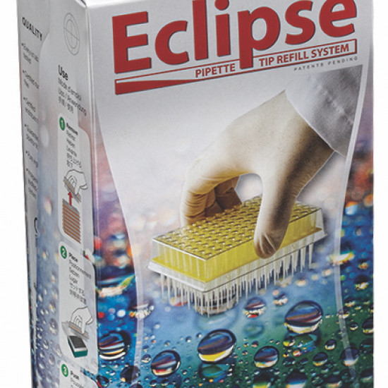 Labcon Eclipse™ 200 uL Beveled Point Yellow Pipet Tips, in Eclipse™ Refills (960pcs x 10 packs) Labcon Eclipse™ 200 uL Beveled Point Yellow Pipet Tips, in Eclipse™ Refills (960pcs x 10 packs)