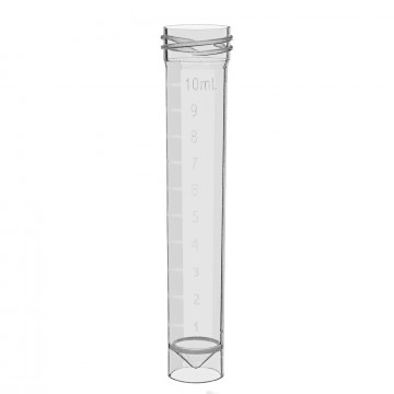 Labcon SuperClear® 10mL Specimen Collection and Transport Tubes, 50 per Bag, Sterile (50pcs x 10 packs)