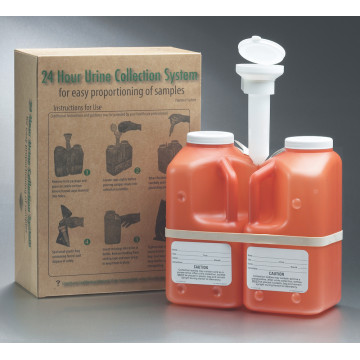 Labcon UrineTime™ II 24 Hour Urine Collection System, Case of 4 (4pcs x 1 pack)